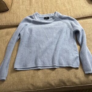 Tahari Womens Blue Long Sleeve Crew Neck Pullover‎ Sweater Size M